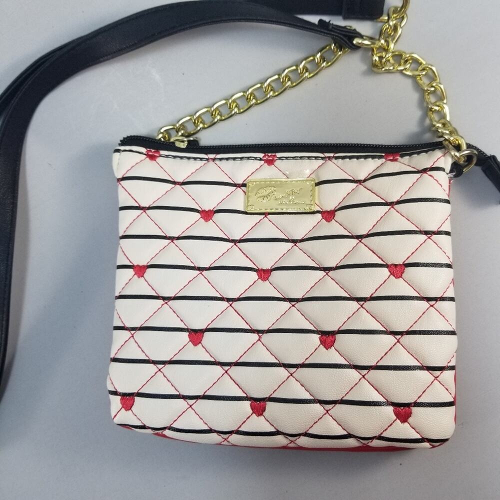 BETSEY JOHNSON “Luv Betsey” Red Heart Crossbody Bag